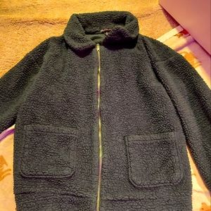 Green fleece jacket!